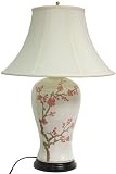 Outstanding Remarkable Excellent Deal Bargain Discount - 29" Cherry Blossoms Ivory Crackle Oriental Table Lamp