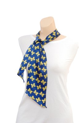 Michigan Scarf - University of Michigan Blue Scarf with M Logo