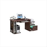 31GcaRwqCsL. SL160  Techni Mobili RTA 2202 Deluxe Computer Desk Finish: Mahogany