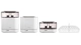 Philips Avent SCF287/02 elektrischer 4-in-1 Sterilisator inklusiv 1x Flasche 125 ml und 1x Schnuller