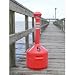 Smoke Shop Nautical Buoy Receptacle (Red Gray) (41H x 14 Diameter)