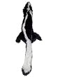 SKUNK - Skinneeez Stuffingless Dog Toys