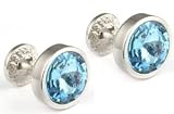 aqua blue cufflinks