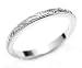 Hand Engraved Platinum Wedding Band or Stack Ring, Ring Size 4.75