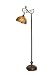 Dale Tiffany TF90241 Dragonfly Agate Floor Lamp, Antique Golden Sand and Art Glass Shade
