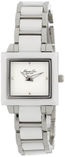 Kenneth Cole New York Women's KC4743 Petite Chic Classic Square Case with Ceramic Bezel Watch