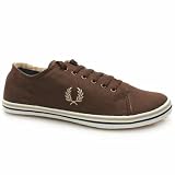 Fred Perry Skinny Plimsoll - 9 Uk - Brown - Fabric
