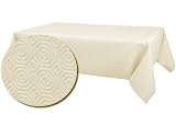 Sous nappe - Protection de table PVC - Lavable en machine - 140 x 240cm - Type Bulgomme