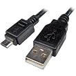 Cables Unlimited USB to Micro B Cable for Blackberry Storm, Blackberry Bold and New BlackberryTour (2 Meter. Black)