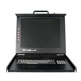 StarTech Duraview 17 Folding LCD Rack Console with 8-Port Multi-Platform KVM