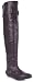 Bamboo Zoria-29 OTK Thigh High Buckle Flat Boot