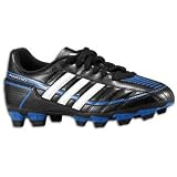 adidas Puntero VI TRX FG Soccer Cleats (Little Kid/Big Kid),Black/Running White/True Blue,11 M US Little Kid