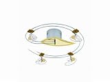 12V hochwertiges Halogen Schienensystem mit filigranen Strahlern “Dallas” Spirale 4 flg. Dekospitzen grün