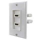 Gold Plated HDMI - HDMI Female Wall Plate - Dual