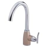 Danze D404554CSN Sonora Single-Handle Pull-Down Kitchen Faucet, Chrome with Satin Nickel Accents