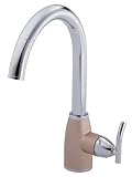 Danze D404554CSN Sonora Single-Handle Kitchen Faucet Chrome with Satin Nickel Accents