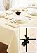 100% Cotton 54in x 90in Cream Tablecloth and 4 Napkin Set