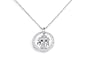 Crislu Sterling Silver "Statements" Cross & "Faith" Pendant, 16"-18"