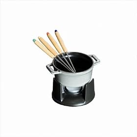 Mini Chocolate 0.25 qt. Fondue Set in Graphite by 