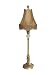 Dale Tiffany PB60318 St Joseph Table Lamp, Antique Brass and Fabric Shade