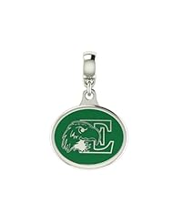Eastern Michigan Eagles Drop Charm Fits Most European Style Bracelets Including Chamilia, Kera, Ohm, Troll and More. High Quality Bead in Stock for Fast Shipping