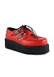 2 Inch Platform Creeper Men's Size Shoe With Skull And Crossbones