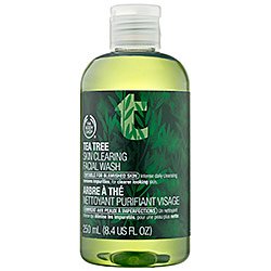 toners for acne:The Body Shop Tea Tree Skin Clearing Facial Wash Regular, 8.4-Fluid Ounce