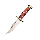Muela Bowie Full Tang Fixed Blade Knife, 255 mm, Wood Handle with Brass Bolsters