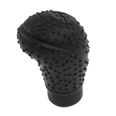 uxcellÂ® Nonslip Soft Silicone Truck Car Gear Shift Knob Cover Black