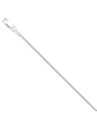 Sterling Silver 16in 1.25mm Round Snake Necklace Chain. Metal Wt- 6.3g