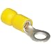 Morris Products 10064 Ring Terminal, Vinyl Insulated, Yellow, 12-10 Wire Size, #10 Stud Size (Pack of 100)