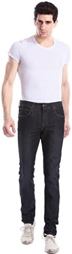 Modenuage Men's Straight Leg Classic Casual Jean In Osaka J003, Blue, 32Wx32L