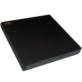 HQRP USB 2.0 External Slim DVD CD-RW Drive (Black) for Acer Aspire One ZG5 by HQRP