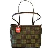 Review   / Original Seatbelt Bag Large Tote Zip Closure- Olive Plaid