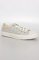 Converse The Chuck Taylor Lo in Silver Glitter,Sneakers for Women