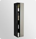 Bathroom Linen Cabinet w 4 Cubby Holes & Mirror