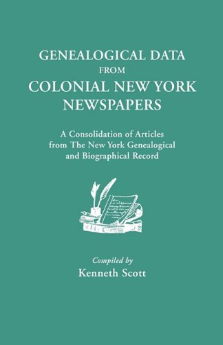 Genealogical Data from Colonial New York Newspapers 