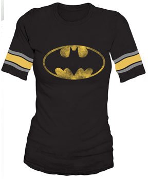  Bioworld Juniors Batman Logo Hockey T-shirt
