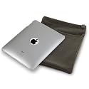 APPLE IPAD 3 PC EXECUTIVE ACCESSORY PACK - CLEAR TRANSPARENT BACK  COVER CASE, SCREEN PROTECTOR, GREY POUCH PART OF THE QUBITS ACCESSORIES  RANGE