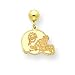 14K Miami Dolphins Helmet Ball Post Earrings