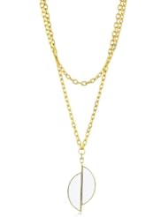 Paige Novick "Tropical Brights" Detachable White Pendant Necklace