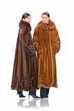 Review   / Mink Coat - Scalloped Hem Soft Brown