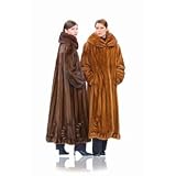 Mink Coat - Scalloped Hem Soft Brown by MadisonAveMall