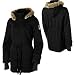 Roxy Women's "Queen of Tides" Black Winter Hooded Parka Jacket 474631-BLK-XS