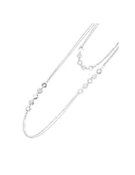 Sterling Silver Long Chain with Round Links 32" LONG Necklace
