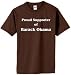 S.Horizon-Proud Supporter of Barack Obama - T-Shirt~Camel~Adult-2X