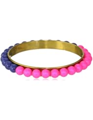 Chamak by priya kakkar Pink 8MM Swarovski Crystal Pearl Bangle Bracelet