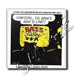 Londons Times Fish Fishing Deep Beneath Cartoons - Fish Horror TV Programming - Tiles