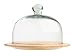 from T&G Woodware Ltd T&G Gift Range Round Cheese Board in Hevea Wood with Glass Dome - Small Model 10424