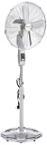 Honeywell HS-1040RE Oszillierender Standventilator in chrom mit 8 Std.-Timer m. Fernb.